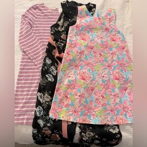 Size 7 girls bundle: 2 dresses 1 romper